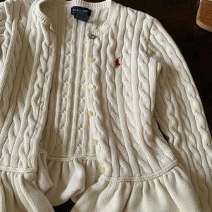 Girls button up RL Polo sweater